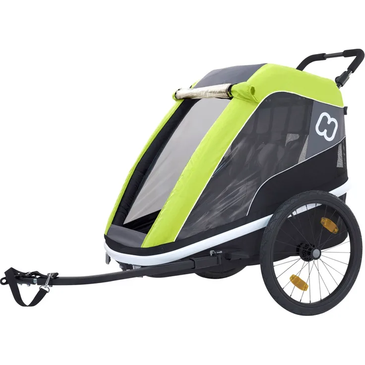 Hamax 'Avenida Twin' Fahrradanhänger lime, 2-Sitzer - Preisvergleich