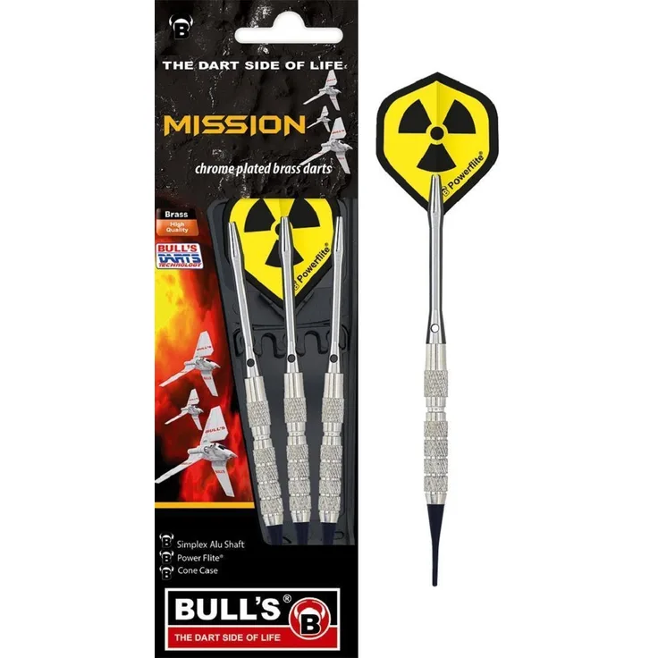 BULL'S Mission Soft Dart, 16 Gr. / Inhalt 1 Stück