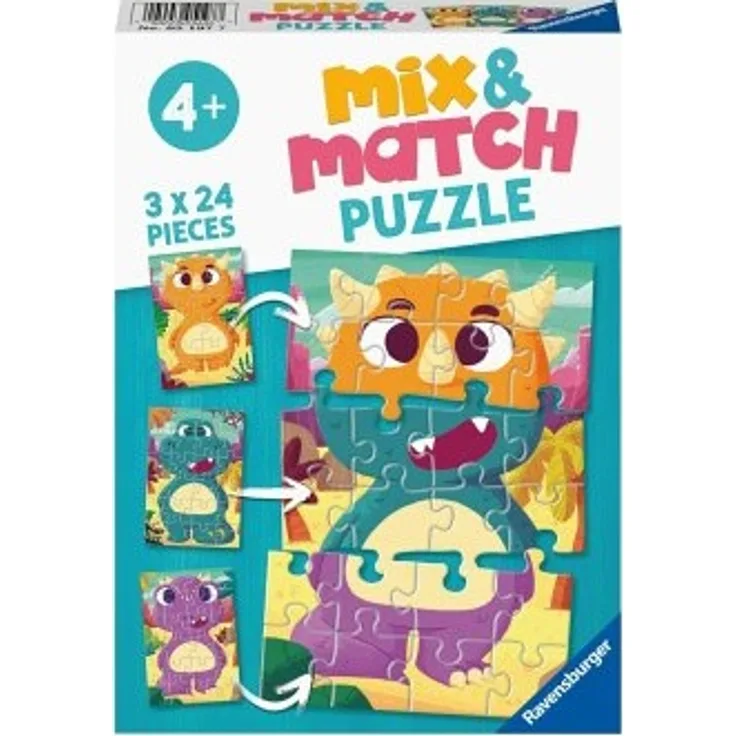Ravensburger 05197 Puzzle Niedliche Dinos
