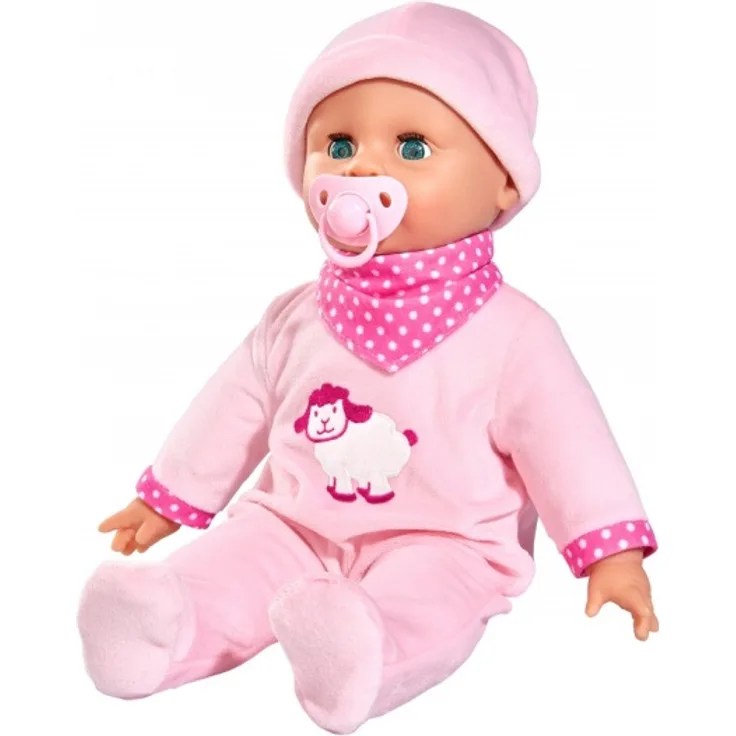 babypuppe Laura mit Sound junior 38 cm rosa 3-teilig