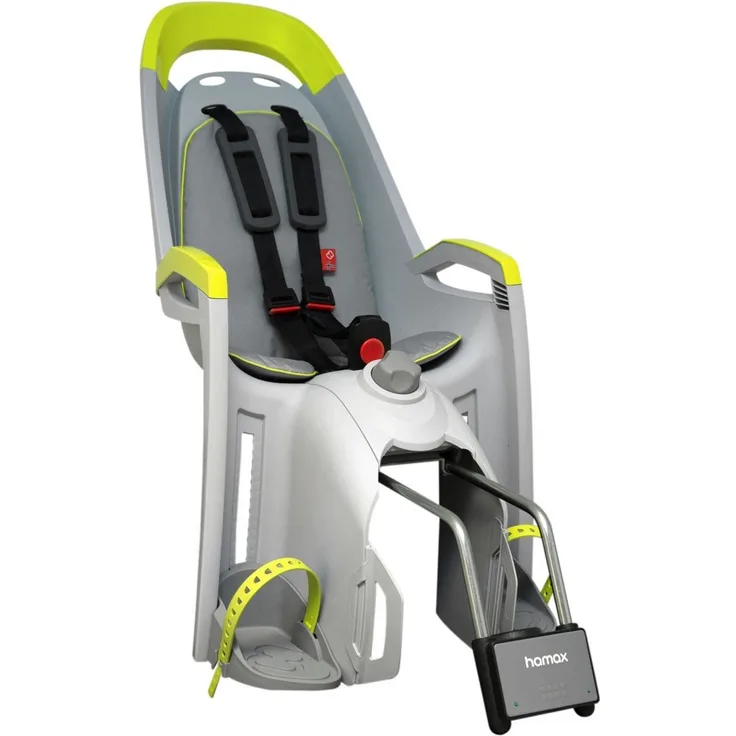 Hamax 'Amaze' Kinderfahrradsitz grau/grün, bis 22 kg, inkl. Rahmenhalterung