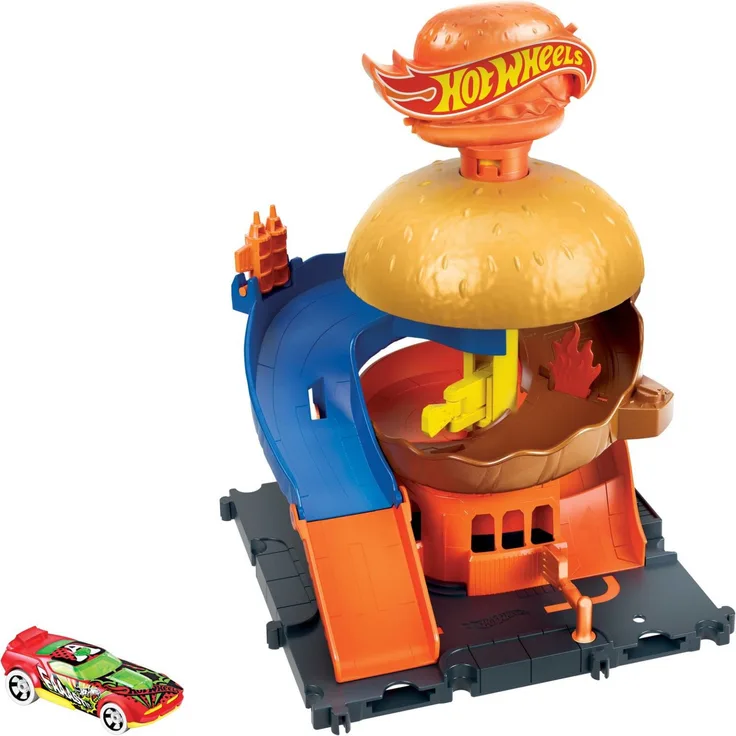 Mattel Hot Wheels City Downtown Burger Blitz