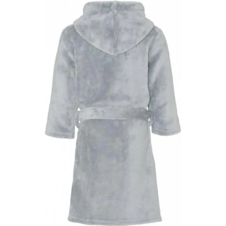 Playshoes Fleece-Bademantel uni grau – Bild 2