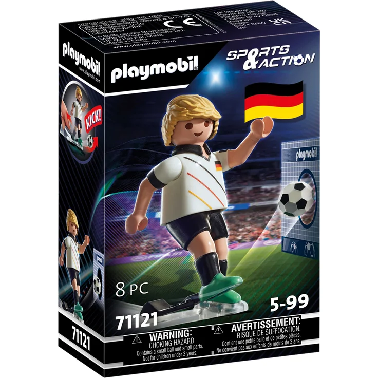 Playmobil Sports & Action 71121 'Fußballspieler Deutschland', 8 Teile, ab 5 Jahren - Preisvergleich – Bild 1