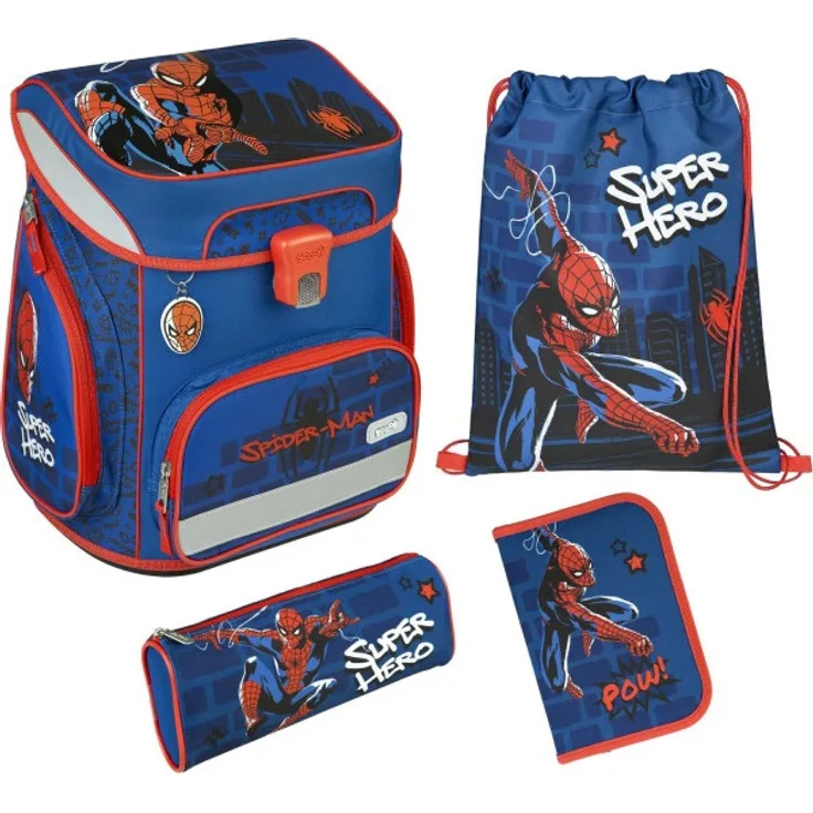 scooli EasyFit Schulranzen Set 5-tlg. Spider-Man