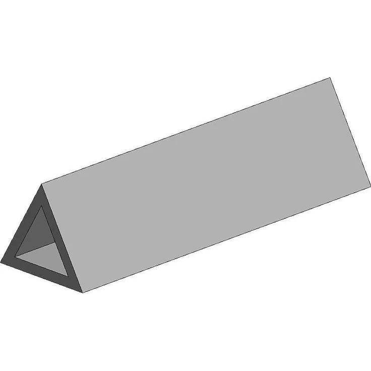 K&S-Metall 965097 Messing Dreieck-Röhre, 300mm 2 Stück