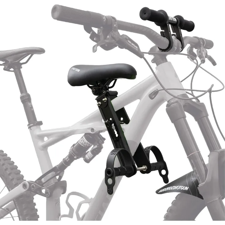 Shotgun MTB Front Kindersitz/Lenker Set - Schwarz.