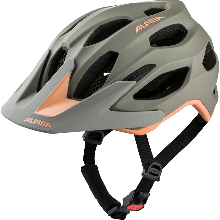 Alpina Carapax 2. 0 Moon - Grey - Peach Matt, Größe 57 - 62 cm - Fahrradhelm, Farbe Grau