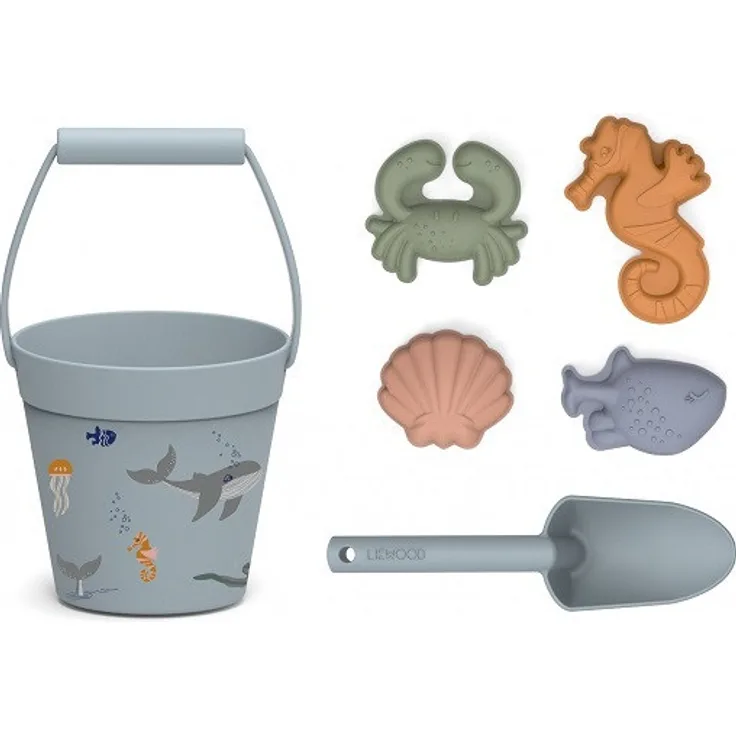 Liewood Dante Sandspielzeug Set, 6-teilig Sea creature cea blue multi mix