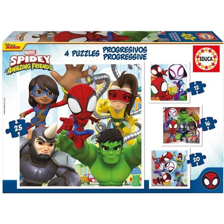 Spidey & super Freunde 73 Teile 4in1 Puzzle