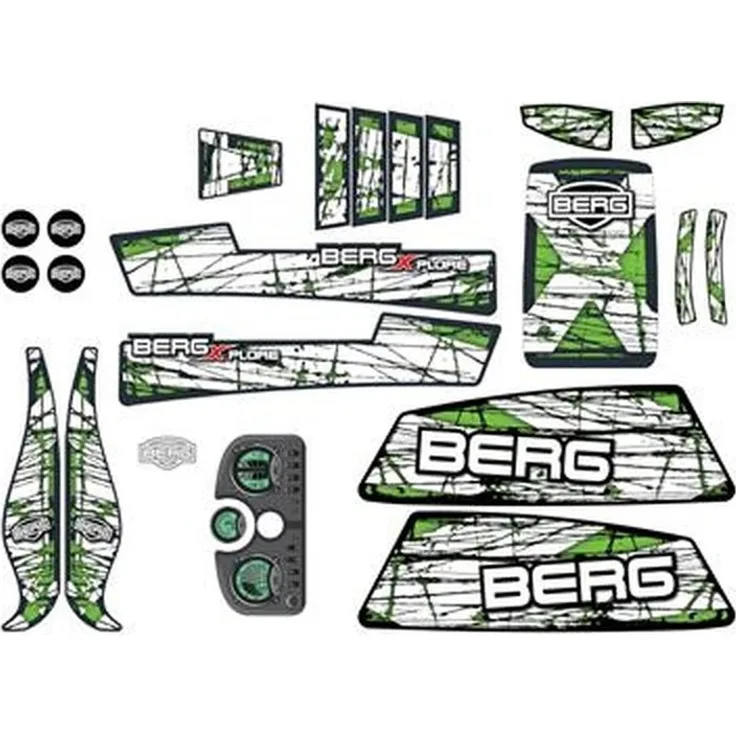 BERG Gokart Ersatzteil Aufkleber Sticker set X-Plore 51. 15. 00. 46
