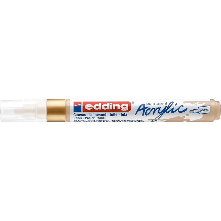 edding 5100 Acrylmarker medium reichgold – Bild 3