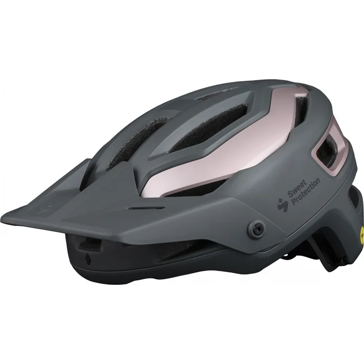 Sweet Protection Trailblazer Mips Helmet Bolt Gray - Rose Gold, Größe M-L - Fahrradhelm, Farbe Grau