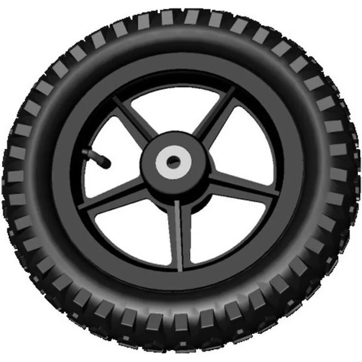 BERG Ersatzteil Buddy Rad black 2x Gelände 12. 5 x 2. 25-8 all terrain