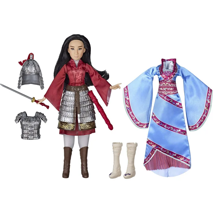 Disney Mulan 2 Reflections Set, Modepuppe mit 2 Outfits und Zubehör, Spielzeug inspiriert von Disneys Mulan Film