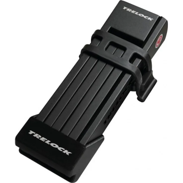 Trelock Faltschloss TWO. GO mit Halter FS 200/75 mit Halter schwarz ZF200 Schlüssel