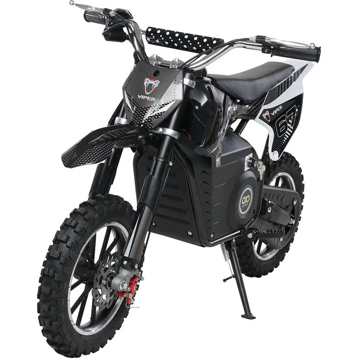 Kinder Mini Enduro Crossbike Viper Elektro 1000 Watt Motorcrossbike Pocketbike (Schwarz)