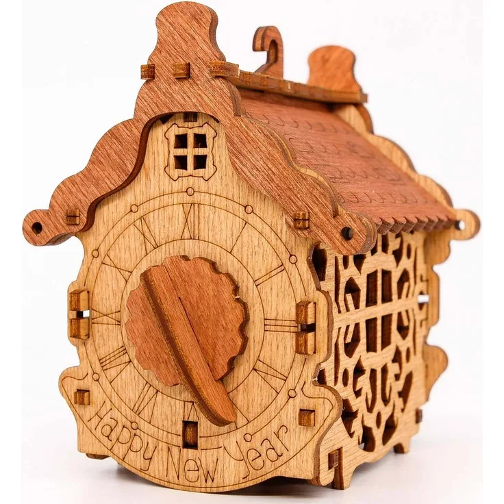 Happy New Year Box - Bausatz aus Holz