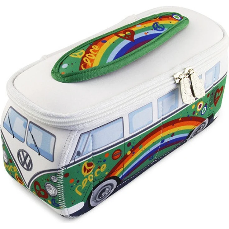 VW Bulli T1 3D Neopren Mäppchen grün – Bild 1