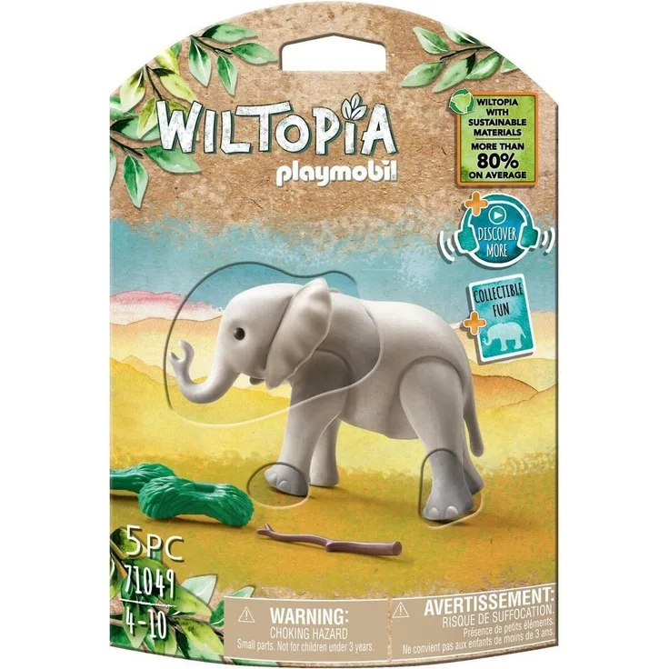 Playmobil Wiltopia 71049 'Junger Elefant', 5 Teile, ab 4 Jahren