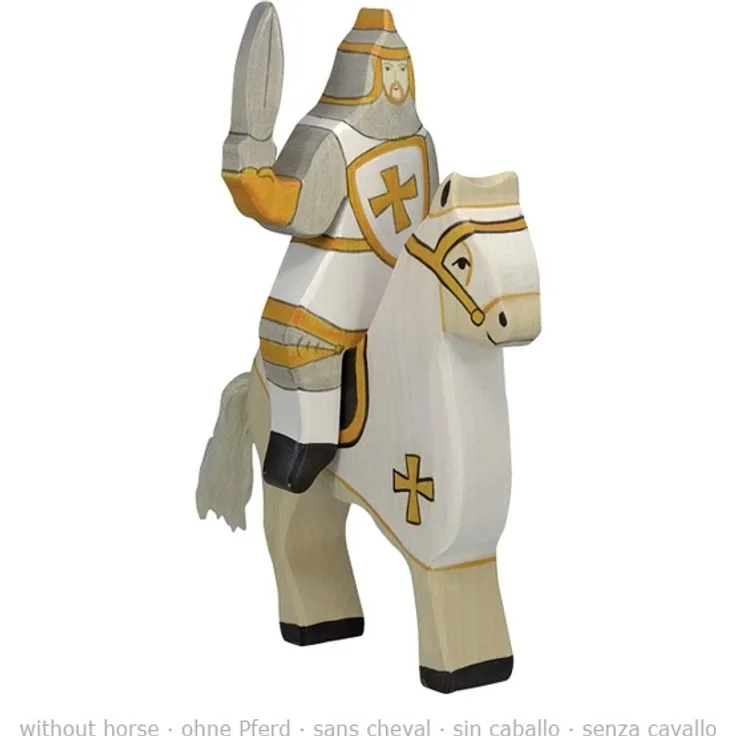 HOLZTIGER Turnierritter, weiß (ohne Pferd)