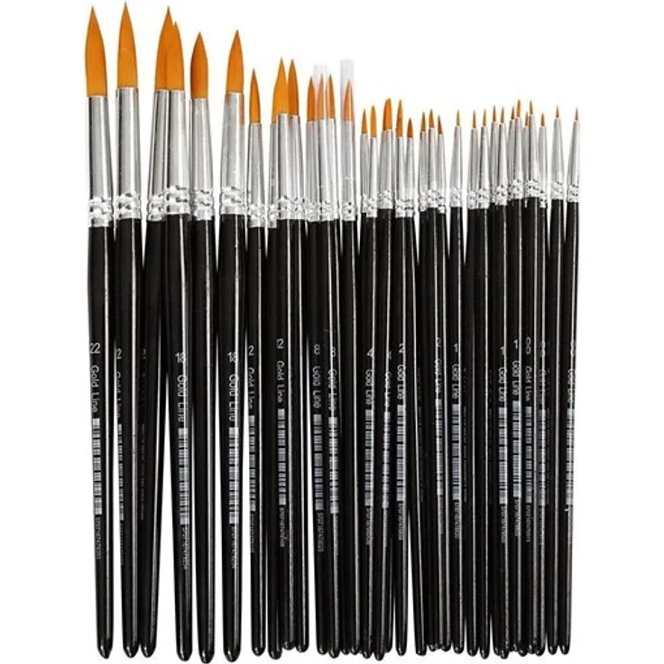 Creativ Company Round brushes - 7 sizes 36st.