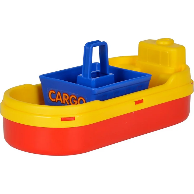 Big 'Waterplay Amsterdam' Wasserstraße, 175 x 143 x 27 cm, inkl. 2 Staubecken, 1 Hafenbecken, Container-Verladestation, Wasserrad, 4 Boote, 3 Figuren und Wasserflugzeug – Bild 5