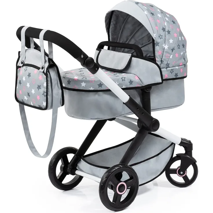 Bayer Design 17007AA Kombi-Puppenwagen Xeo mit Tasche, grau