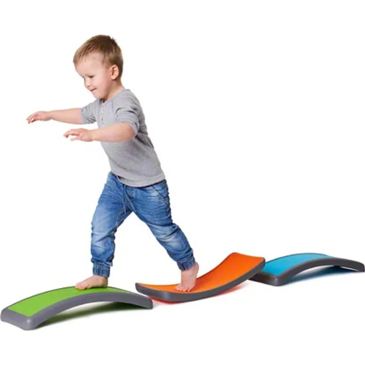 Balancierbögen-Set, Balance-Trainer, Balanceboard, 3-tlg.