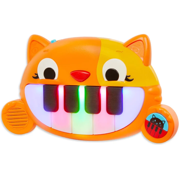 B. toys Baby Spielzeug Mini Meowsic Katzen Keyboard – Babyspielzeug Piano mit bunten Lichtern und Musik – Kinder Klavier Sensorik Spielzeug ab 6 Monaten