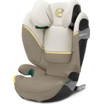CYBEX Gold Kindersitz Solution S2 i-Fix, Für Autos mit und ohne ISOFIX, 100 - 150 cm, Ab ca. 3 bis 12 Jahre (15 - 50 kg), Seashell Beige