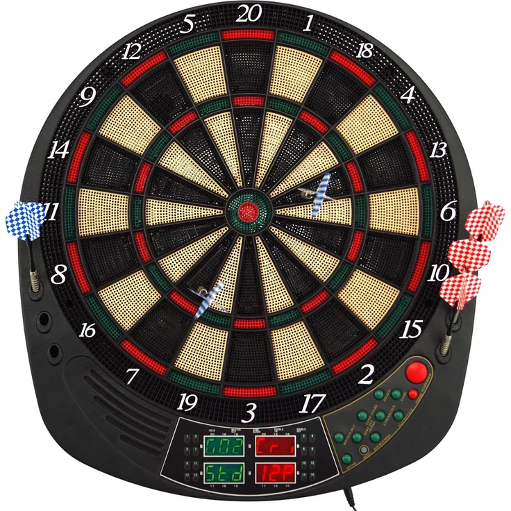Best Sporting Dartscheibe elektronisch Coventry I Dartscheibe elektronisch mit LED-Anzeigen I E-Dartscheibe mit 12 Dartpfeilen & Ersatzspitzen I hochwertiger Dartautomat für 16 Spieler – Bild 1