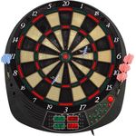 Best Sporting Dartscheibe elektronisch Coventry I Dartscheibe elektronisch mit LED-Anzeigen I E-Dartscheibe mit 12 Dartpfeilen & Ersatzspitzen I hochwertiger Dartautomat für 16 Spieler