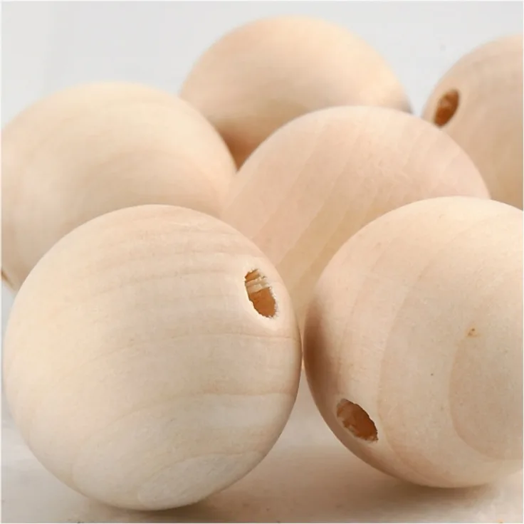 Creativ Company Wooden Beads Ř 25mm 8pcs.