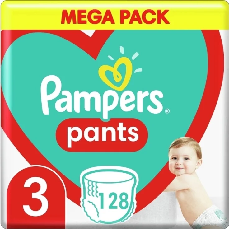 Pampers Pants Dreng/Pige 3 128 stk – Bild 1