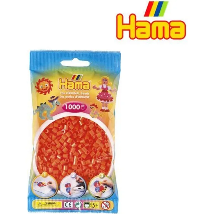 Hama Perlen 1000 Stück Orange