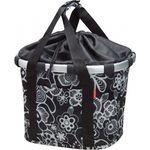 KLICKfix Fahrradkorb Fahrradtasche Bikebasket Reisenthel fleur schwarz 35x28x26 cm