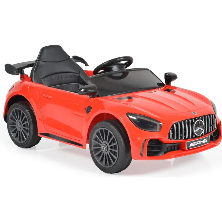 Moni Kinder Elektroauto Mercedes AMG GTR EVA-Reifen, Musikeffekte, Fernbedienung rot