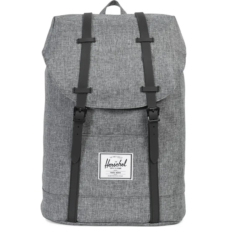 Herschel Retreat Backpack Laptop Rucksack Trekkingrucksack 10066 Raven Crosshatch/Black