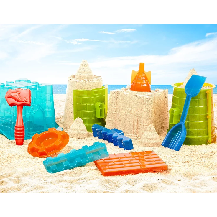 Battat Sandspielzeug Set, Sandkasten Spielzeug Kinder mit Sandförmchen und Schaufel – Strandspielzeug für Mädchen und Jungen ab 3 Jahren (11 Teile) – Bild 2