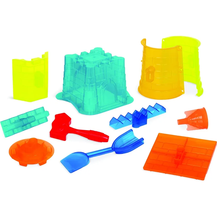 Battat Sandspielzeug Set, Sandkasten Spielzeug Kinder mit Sandförmchen und Schaufel – Strandspielzeug für Mädchen und Jungen ab 3 Jahren (11 Teile)