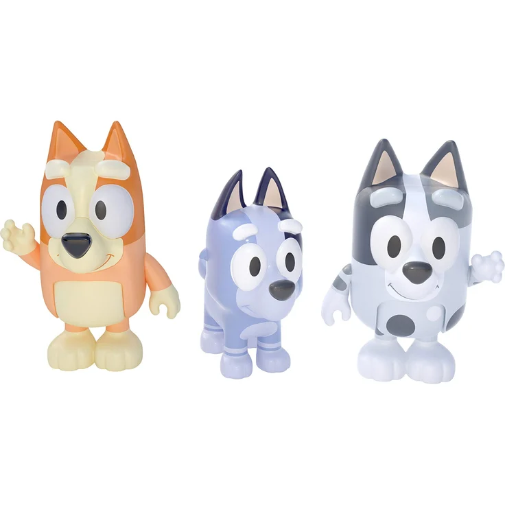 Heroes of Goo Jit Zu „Cousinen“: Figuren (6,3 cm) mit beweglichen Gelenken, 3er-Pack – Bingo, Muffin und Socks – Bild 1