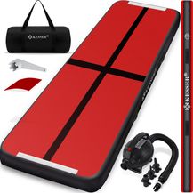 KESSER Aufblasbare Airtrack Inkl. Luftpumpe – Turnmatte Für Yoga, Gymnastik & Fitness (bis 300 Kg Belastbar)