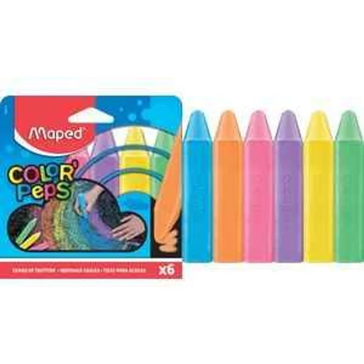 Maped Straßenmalkreide COLORPEPS, 6er Kartonetui