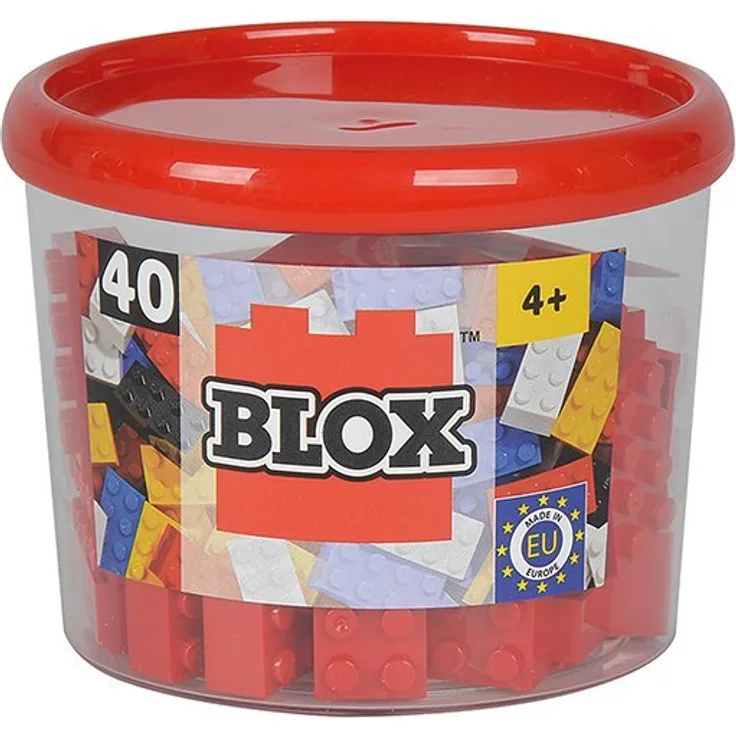 Simba - Blox Steine in Dose, 40 Teile, rot (104118875)