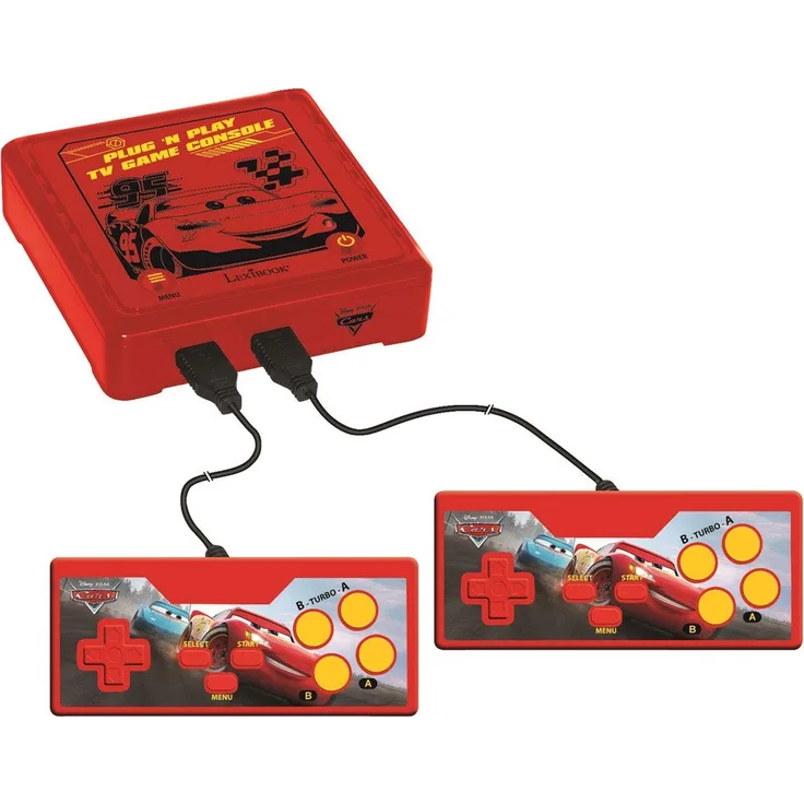 Lexibook JG7800DC-1 Plug 'N Play-TV-Spielkonsole mit 300 Spielen, Rot