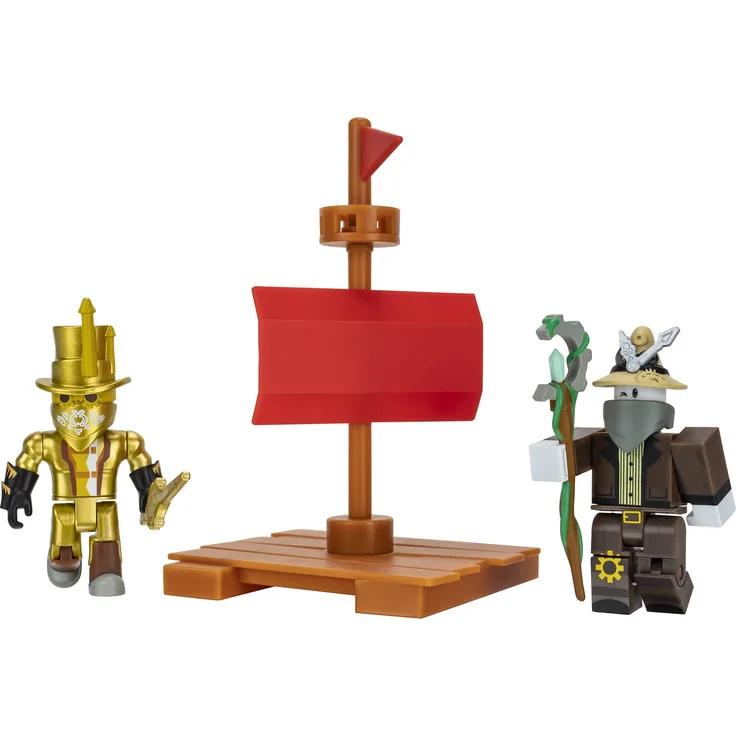 Roblox ROB0686 - Game Pack Build a Boat for Treasure - 2er Figuren Pack mit Zubehör und Spielcode