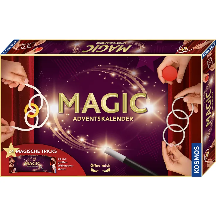 Kosmos Magic Adventskalender 2020, 24 spannende Zaubertricks und Zauber-Utensilien für die Adventszeit, Spielzeug-Adventskalender zum Zaubern für Kinder ab 8 Jahre