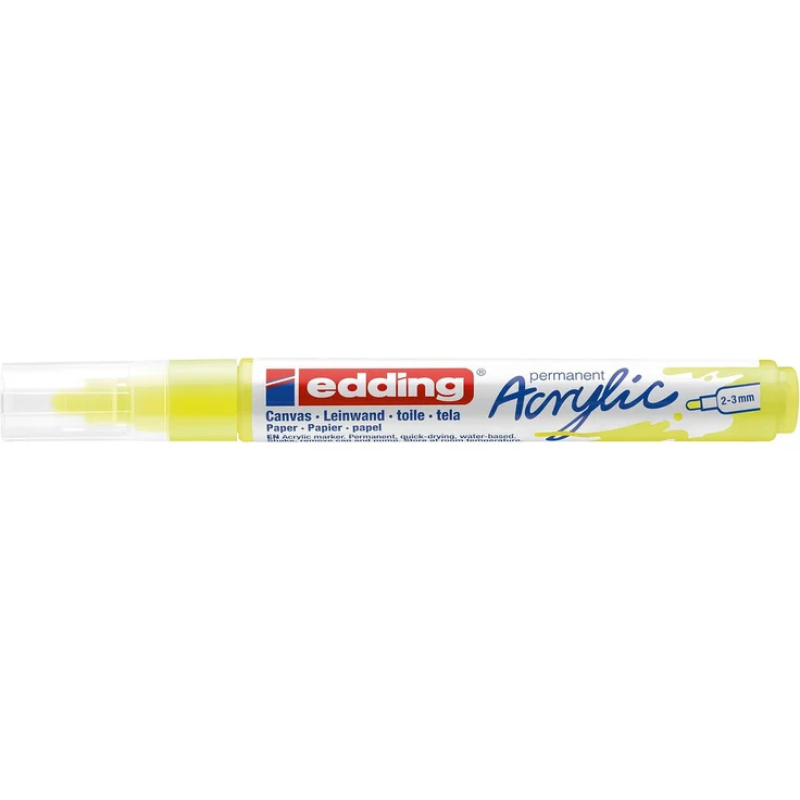 edding 5100 Acrylmarker medium neongelb – Bild 3
