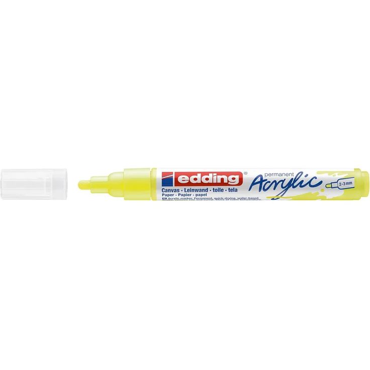 edding 5100 Acrylmarker medium neongelb – Bild 2